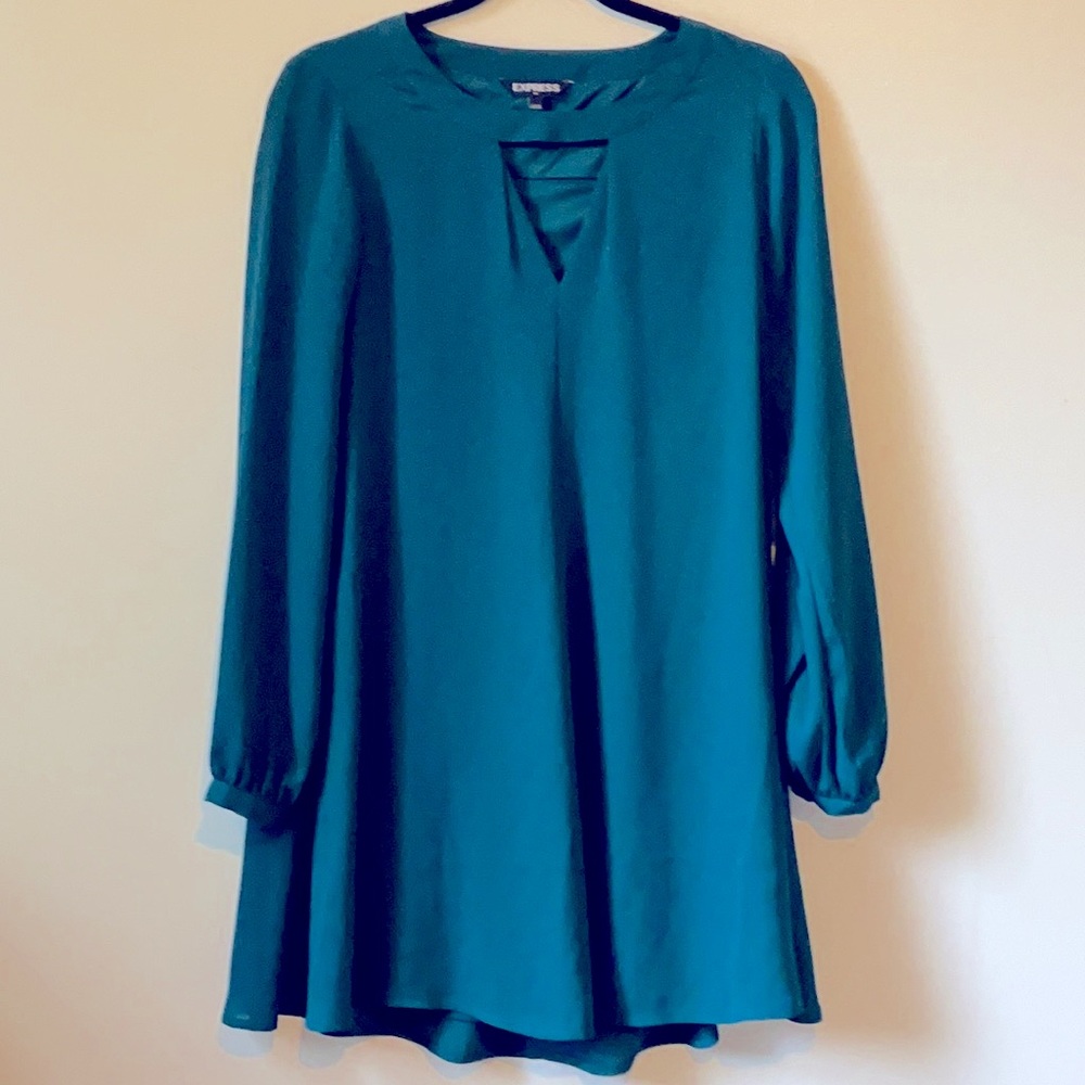 EUC Express Green Dress